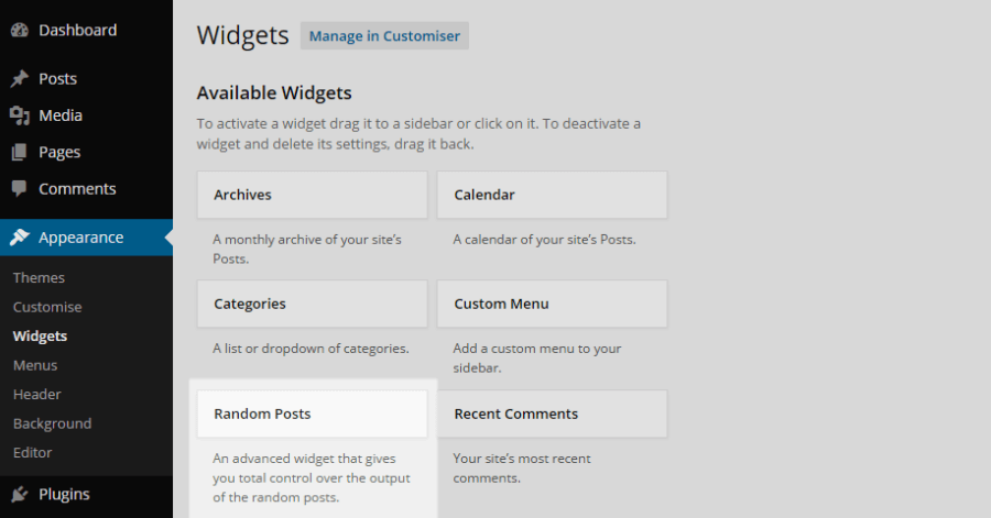 How to install Advanced Random Posts Widget plugin to display random post in WordPress
