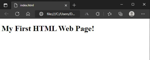 How to open and view HTML file