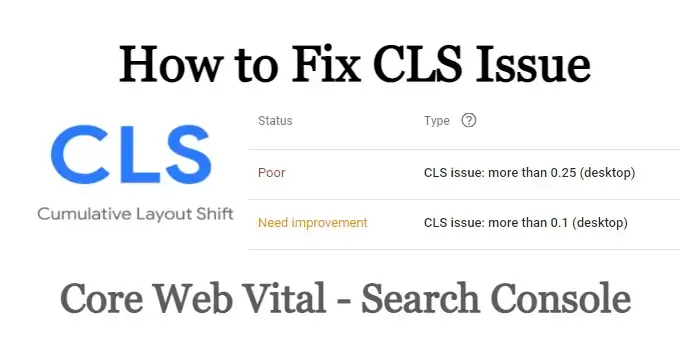 How to Fix CLS (Cumulative Layout Shift) Issue In Search Console